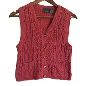 Lizwear VINTAGE Knitted Button Up Vest PET…